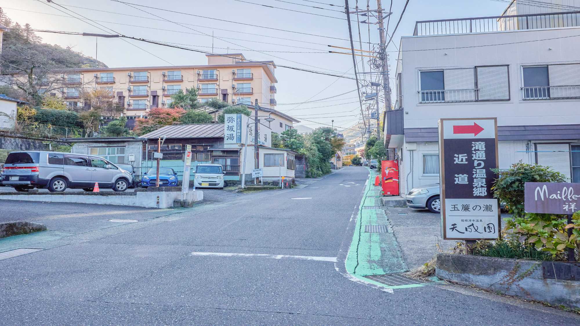 ・【道順6】突き当たると旧東海道に出るので、右折して上ってください