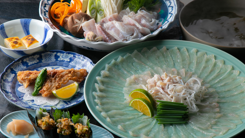 【夕食一例】豊後灘で育つ身の引き締まった『ふぐ』