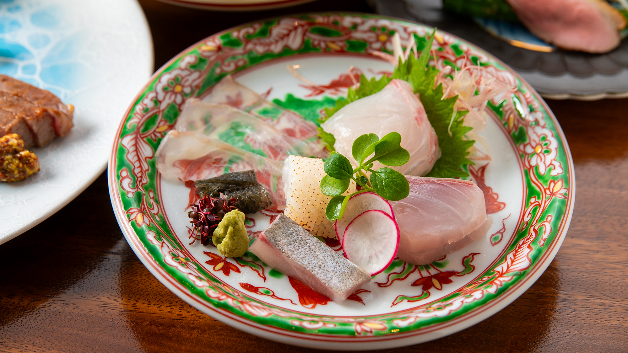 【夕食一例】豊後灘で揚がった旬のお造り