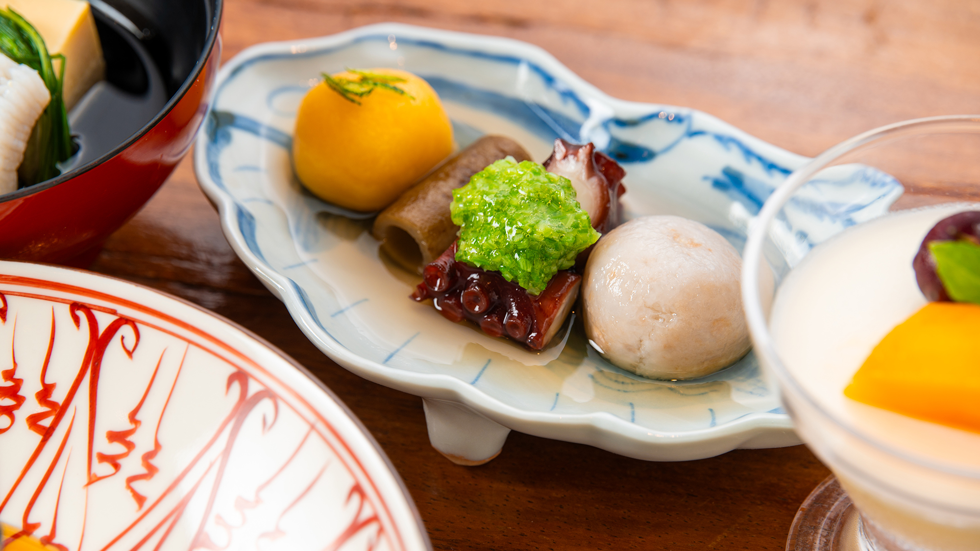 【夕食一例】お皿を彩る、滋味深い味わい