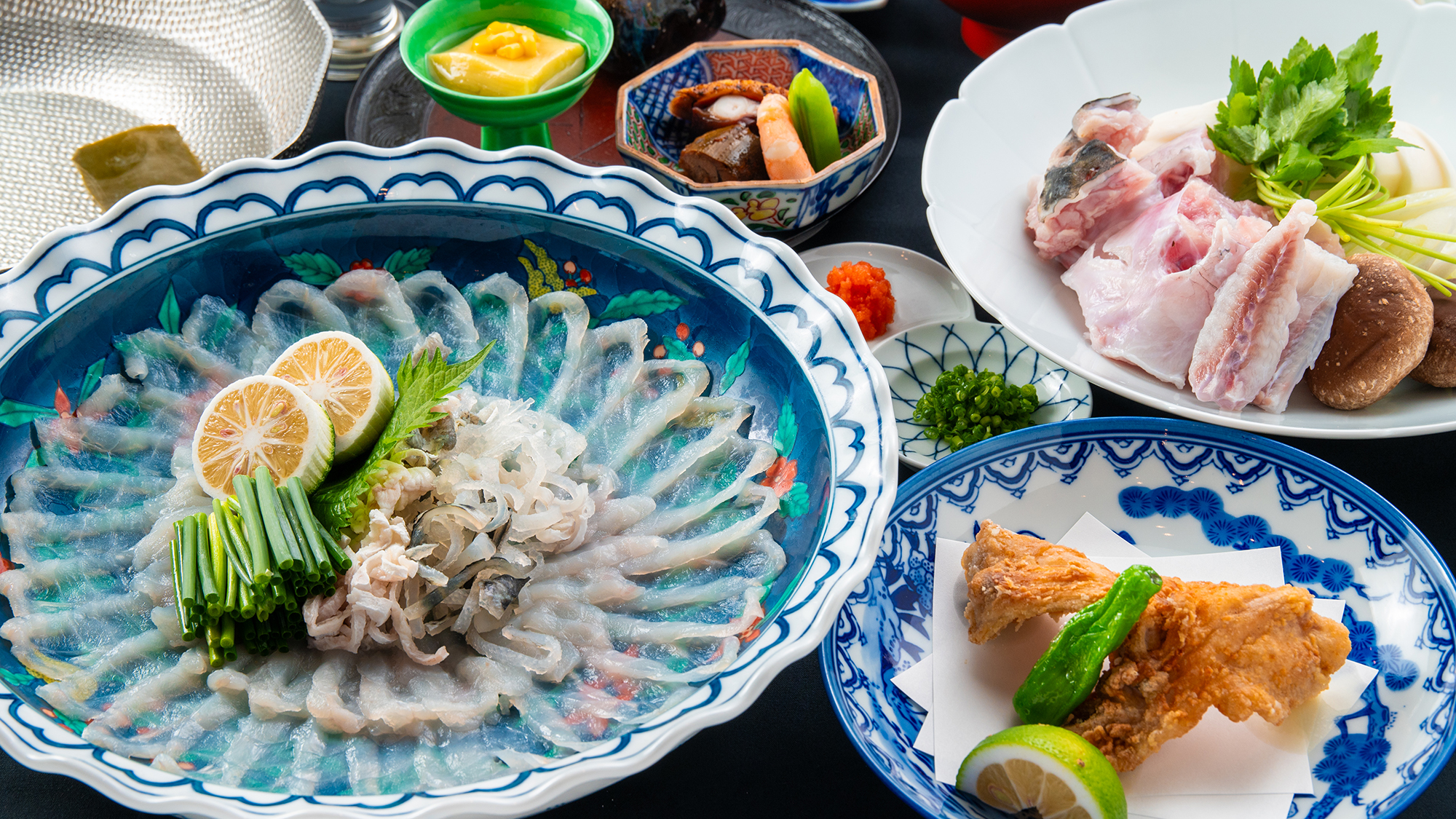 【夕食一例】豊後灘で育つ身の引き締まった『ふぐ』