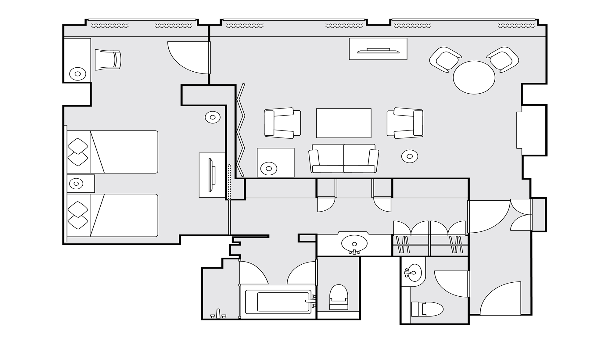プレジデンシャルスイート　間取り図