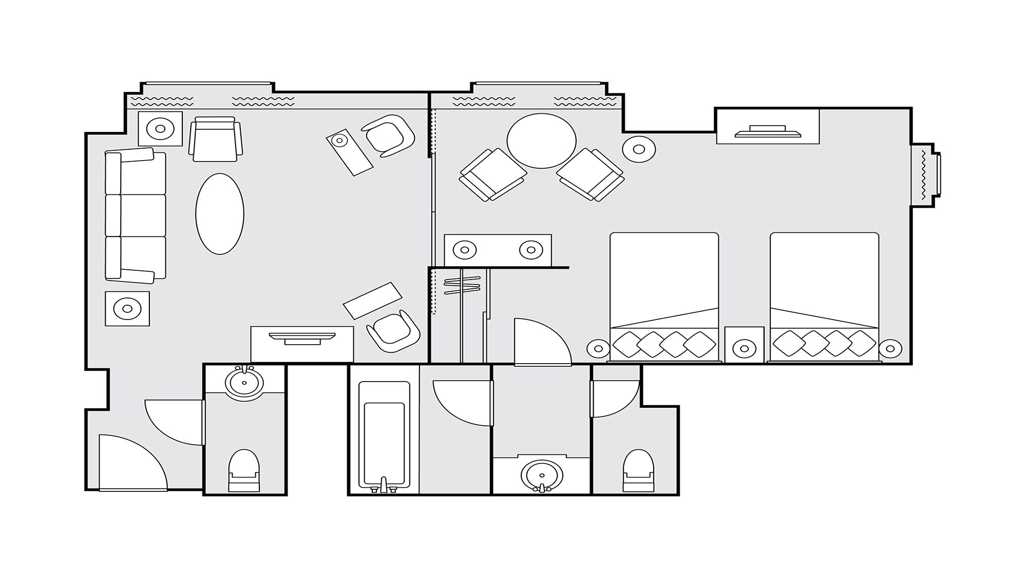 スイートツイン　間取り図