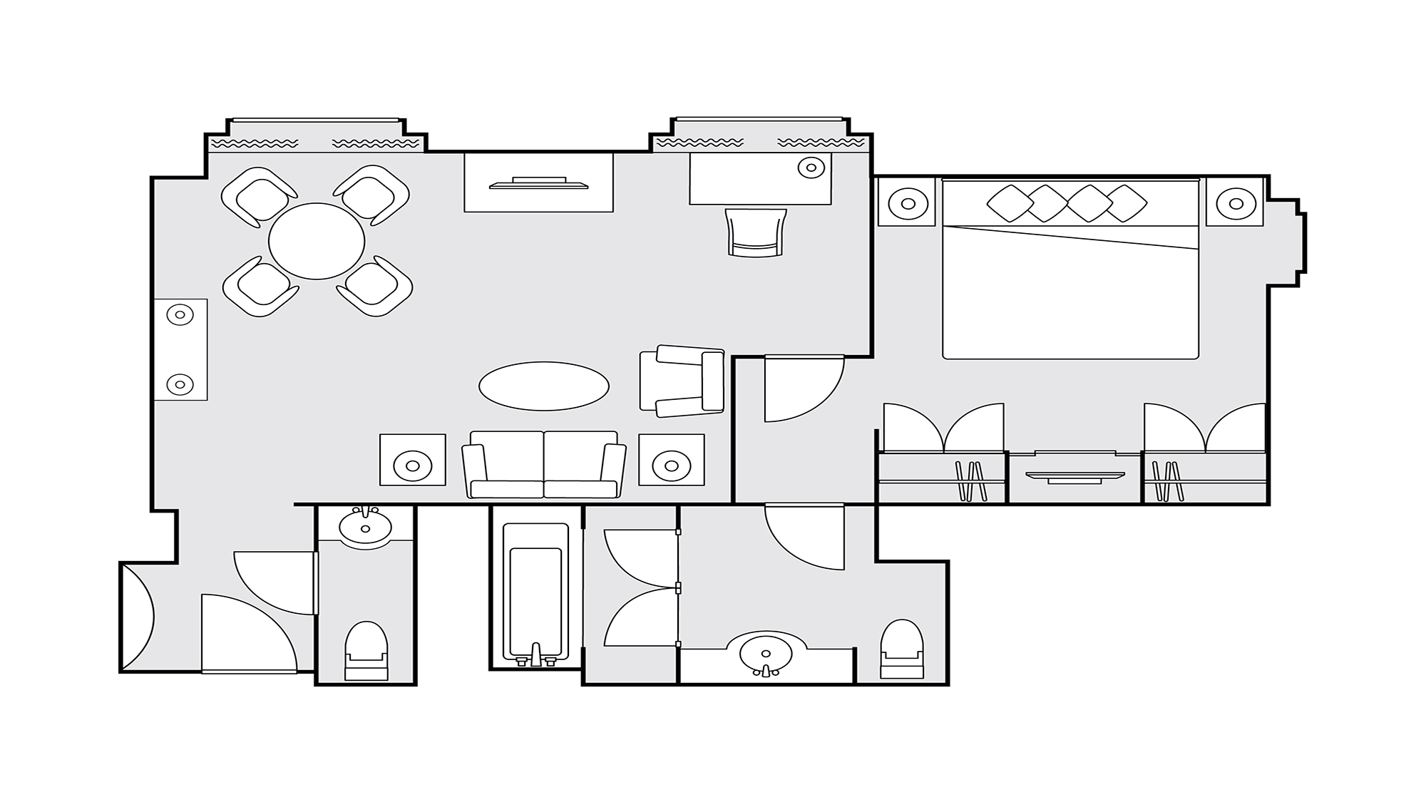 スイートダブル 間取り図