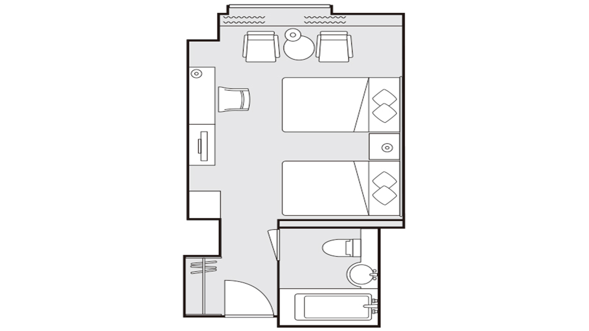 コンフォートツイン 24平米　間取り図