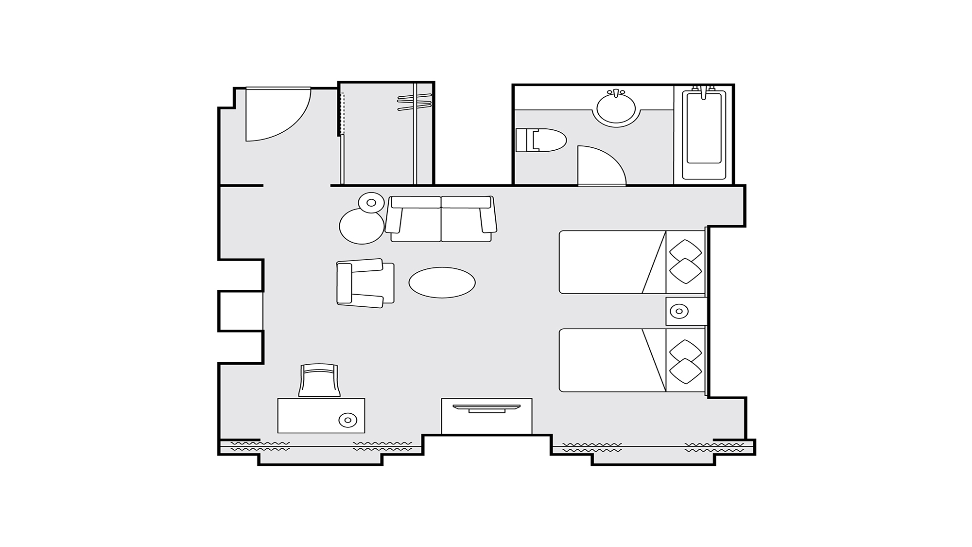クラシックエレガントツイン 48平米　間取り図
