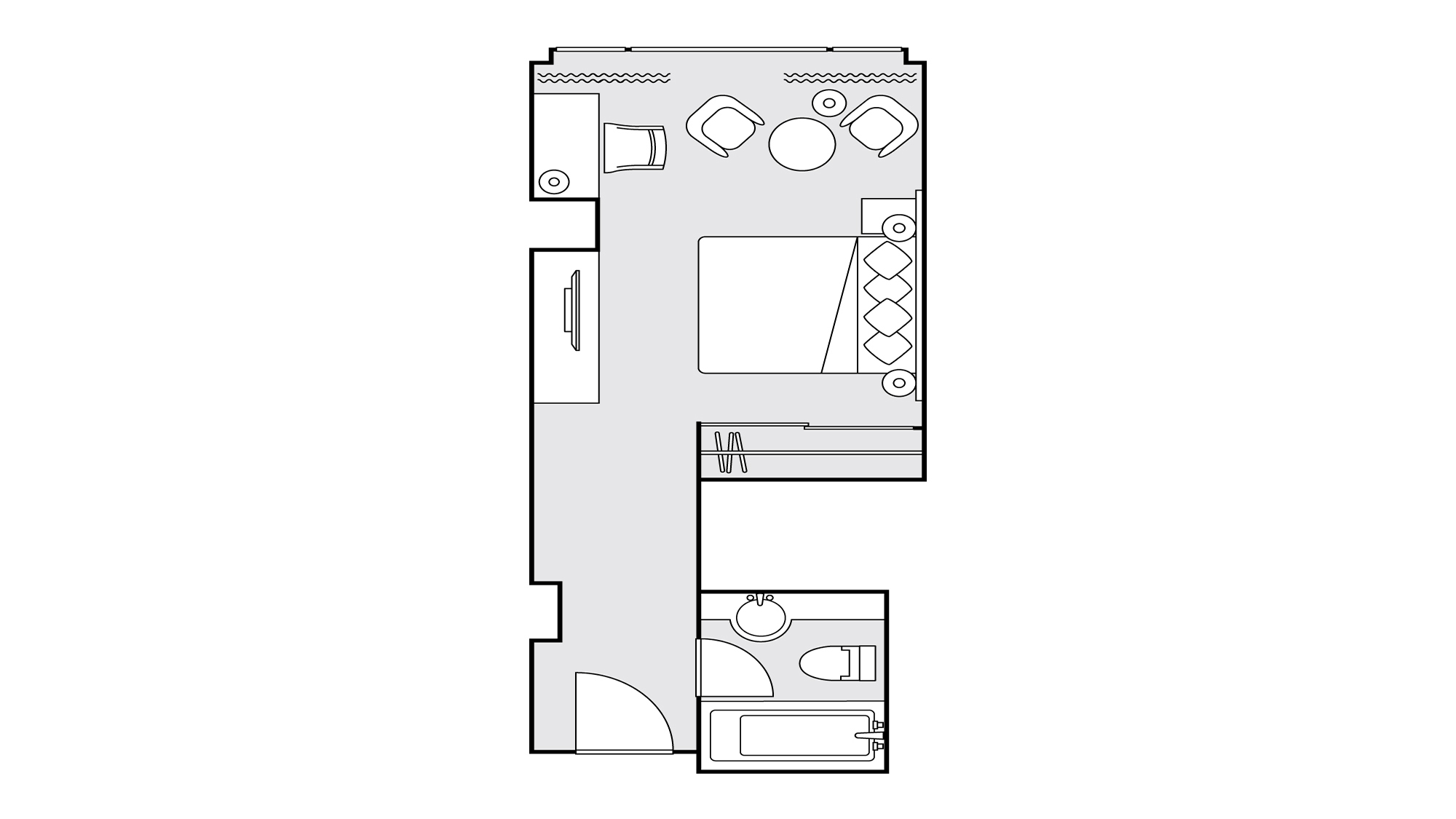 クラシックスーペリアダブル 30平米　間取り図