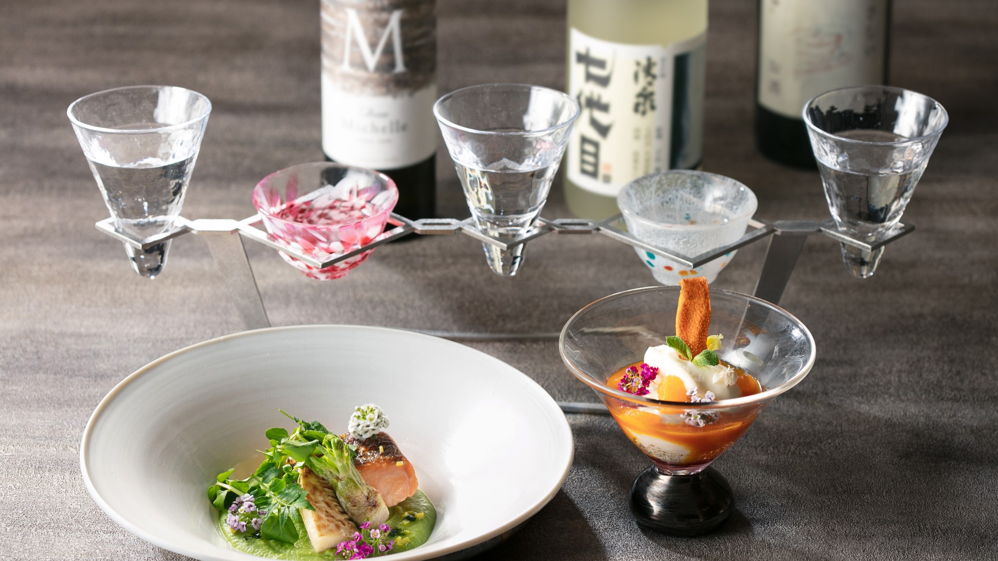 熊谷とあかぼし　料理と日本酒のペアリングをお楽しみいただけます