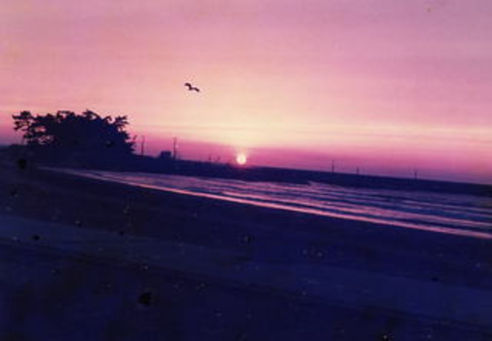 柴垣海岸の夕日