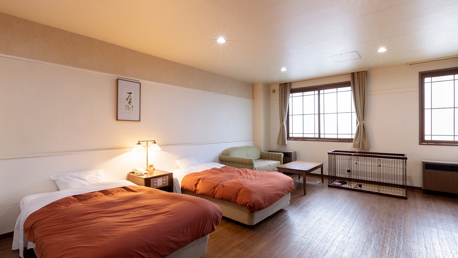 【ワンちゃんと一緒】デラックスツイン禁煙 31平米以上