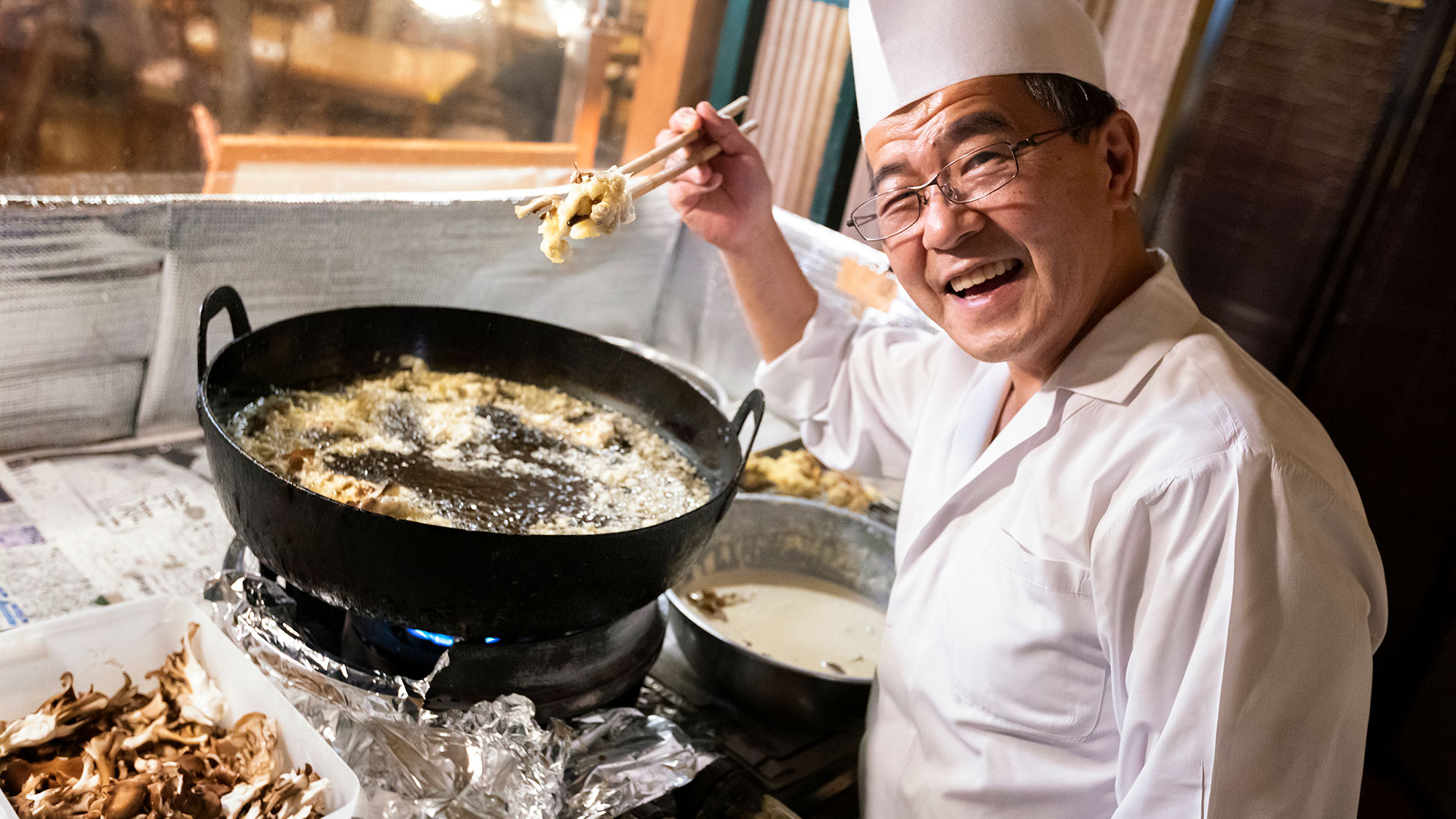 “おくちゃん（奥野さん）”の和食たべに来て！ほっこりした気持ちになるから。