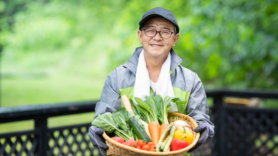 伊達から仕入れた野菜は夕朝食で提供中！