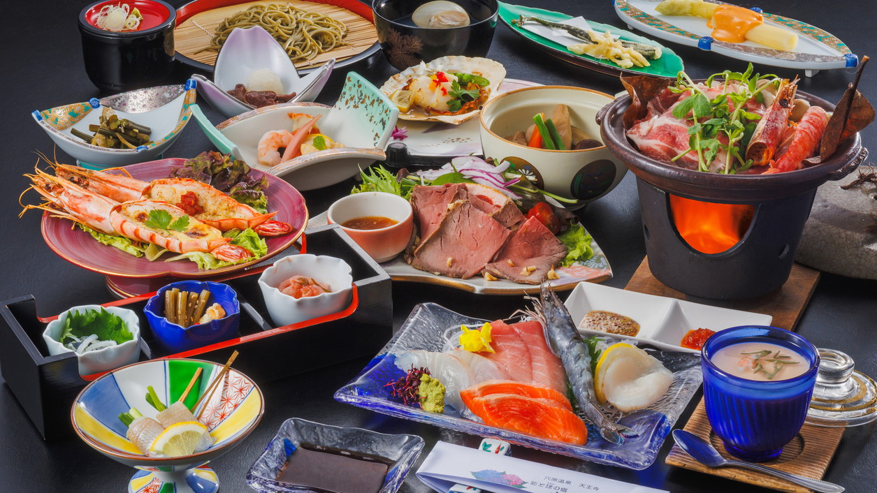 【和牛ローストビーフ＆有頭海老】夕食満足☆源泉掛け流し貸切風呂無料☆看板猫のいる宿