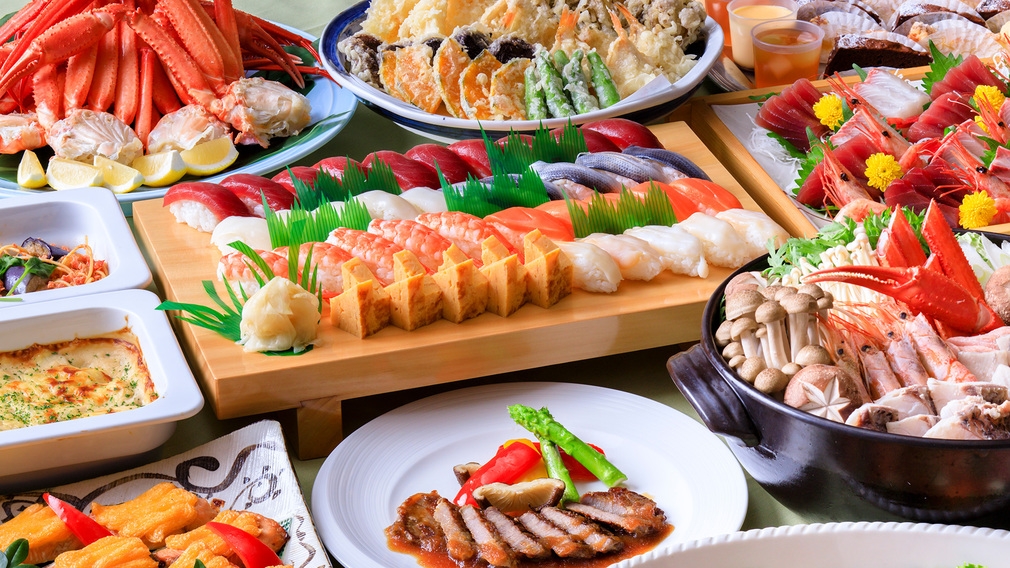 北の美味いもん集合！北海道グルメフェア★蟹も食べ放題＜「スカイホール」和洋バイキング＞