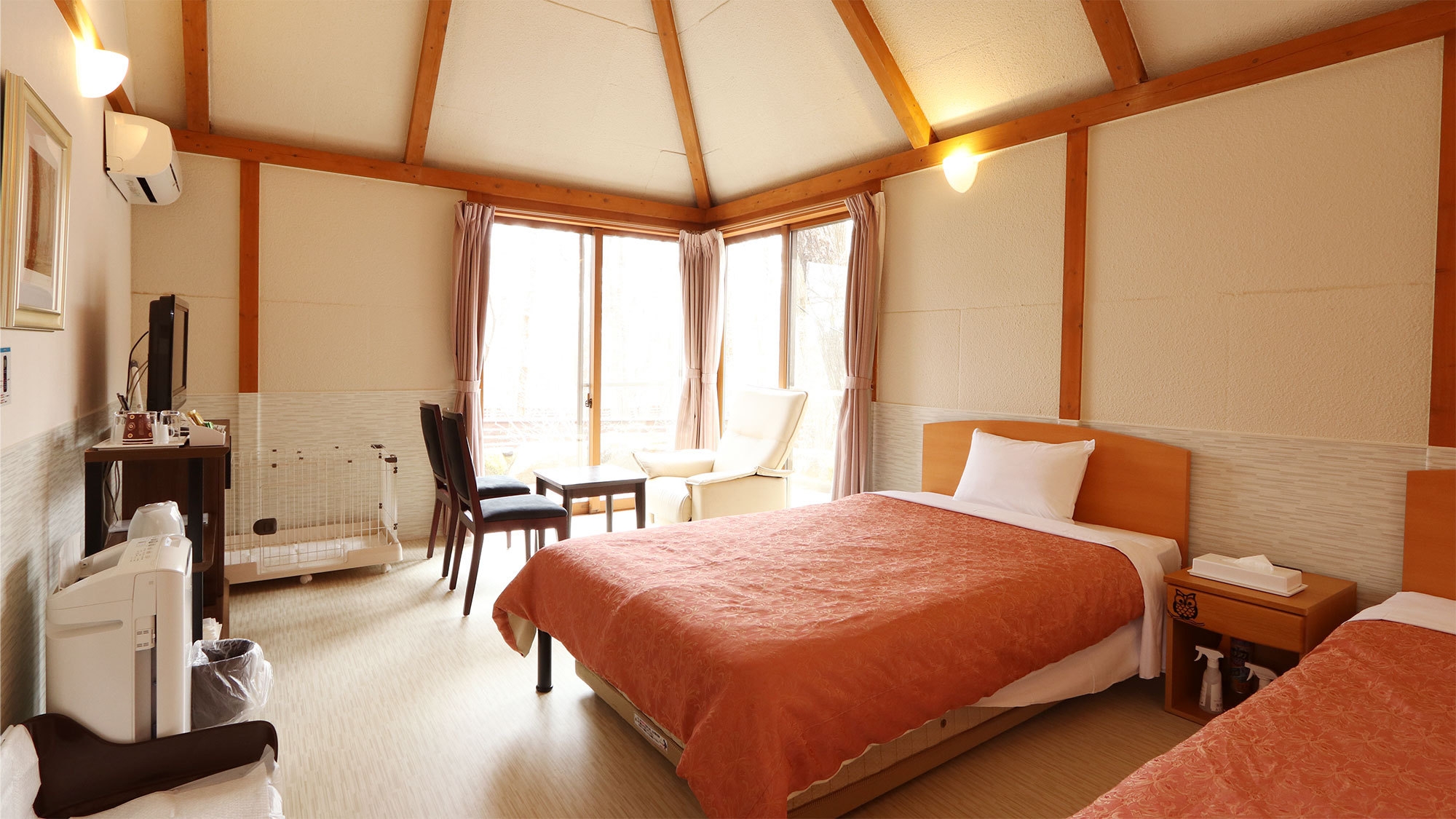 【禁煙室】戸建てふくろうの森 わんちゃんと泊まれる洋室