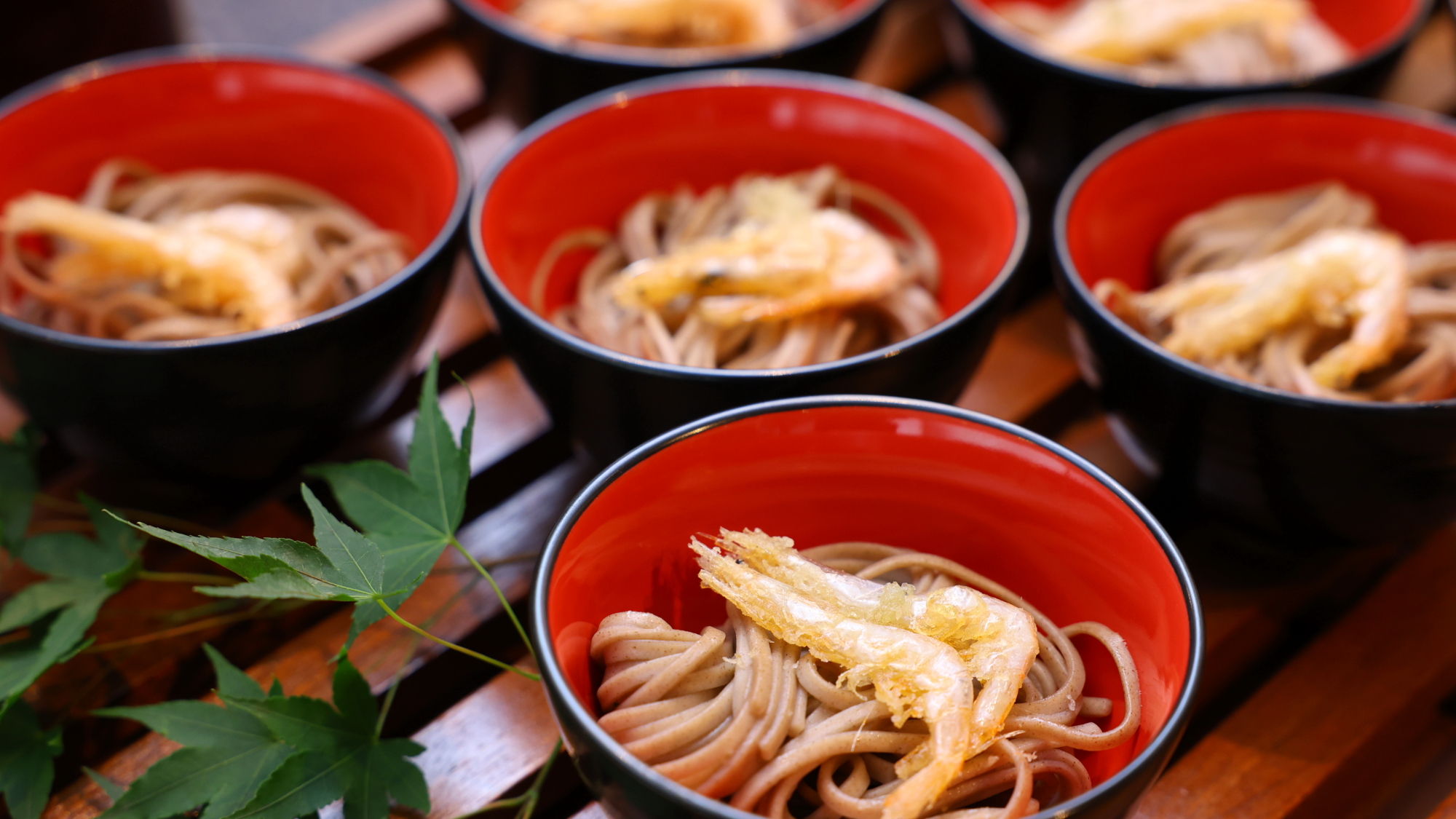 【朝食ビュッフェ】白エビ入りの八尾そば