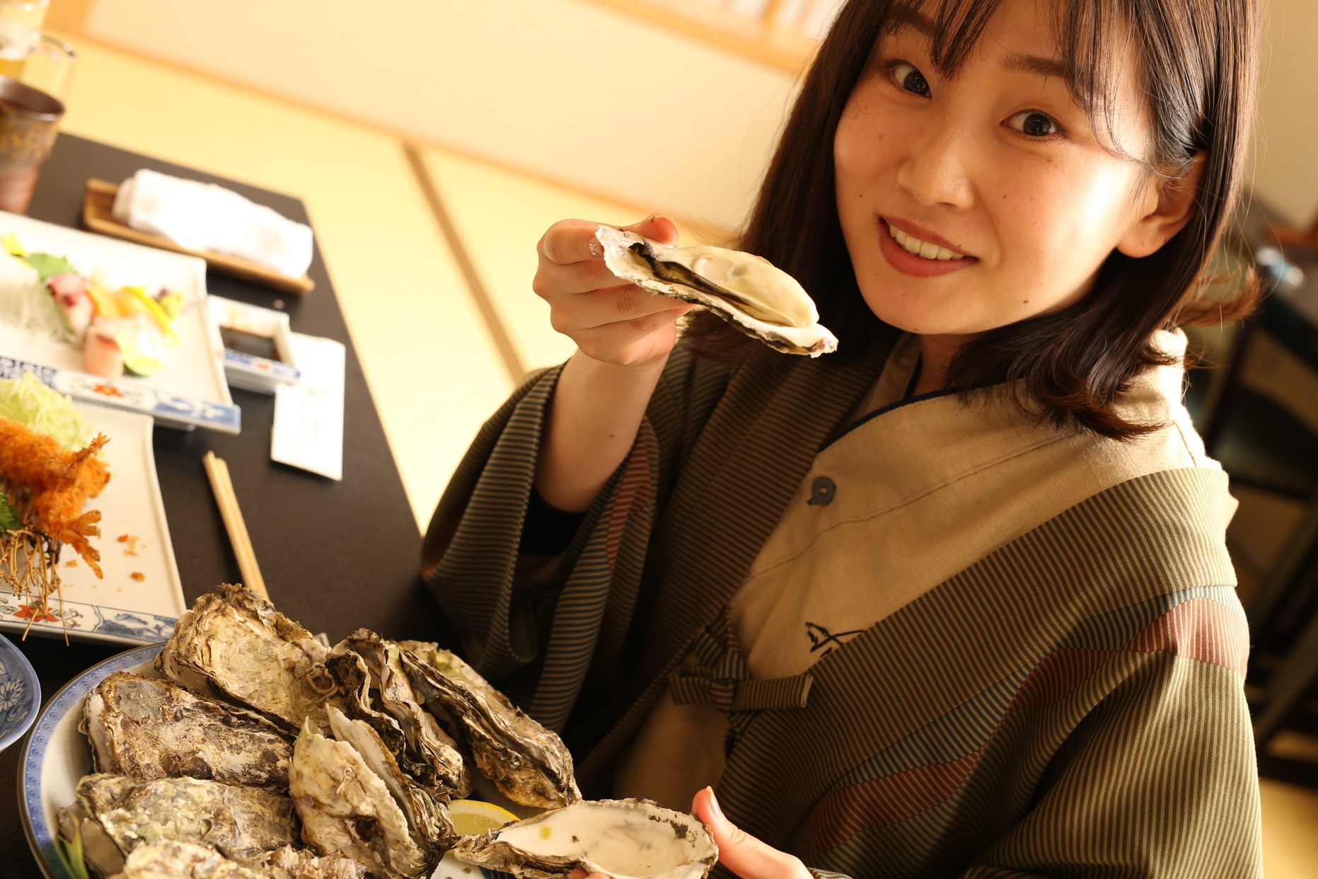 牡蠣シーズン一番人気！【☆旬彩かき会席コース！◎殻付牡蠣食べ放題60分！】