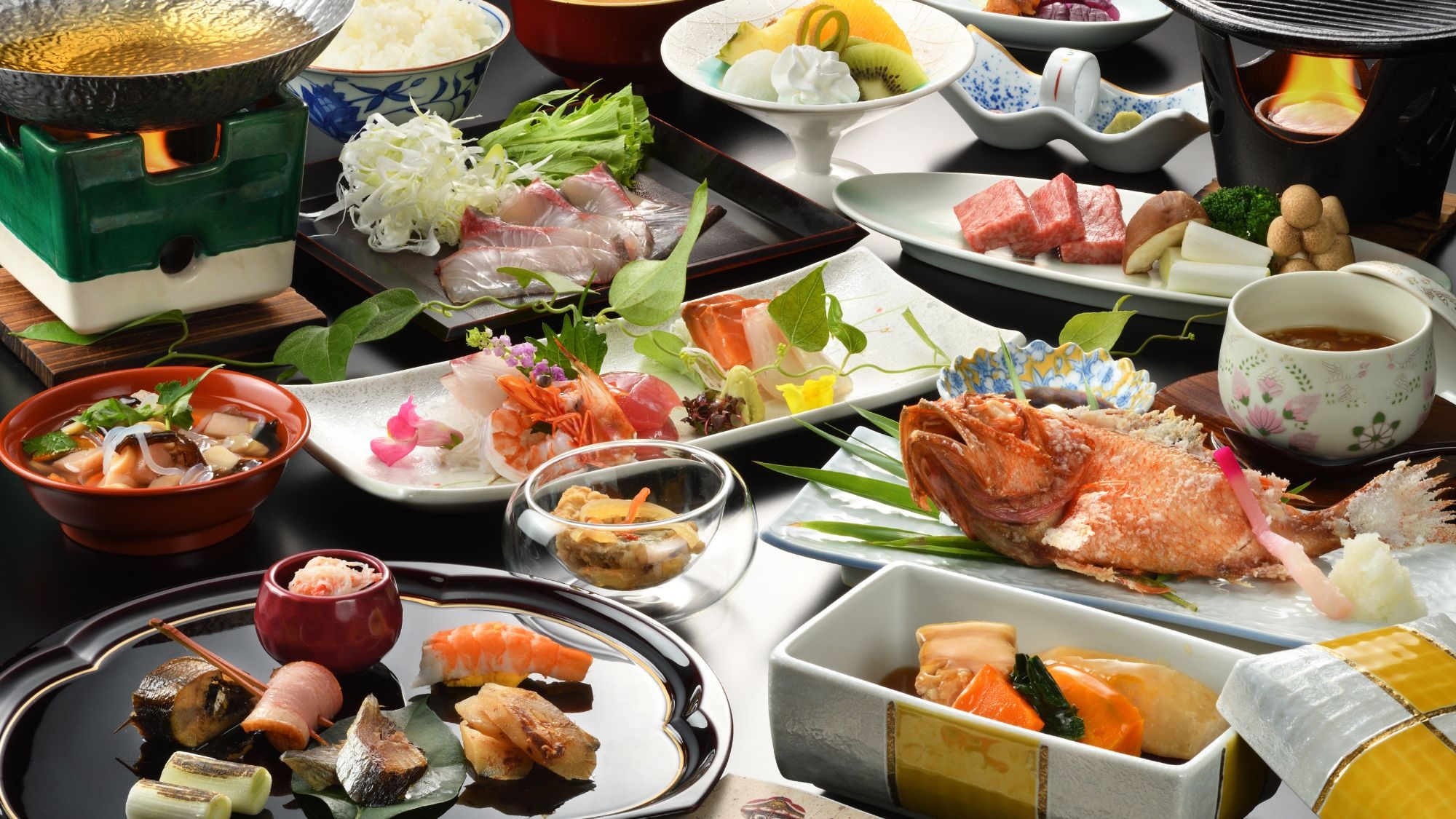 冬の恵みとぬくもり【冬の料理長特別会席】脂がのった旬の味覚「吉次」「寒鰤」福島牛全12品≪個室確約≫