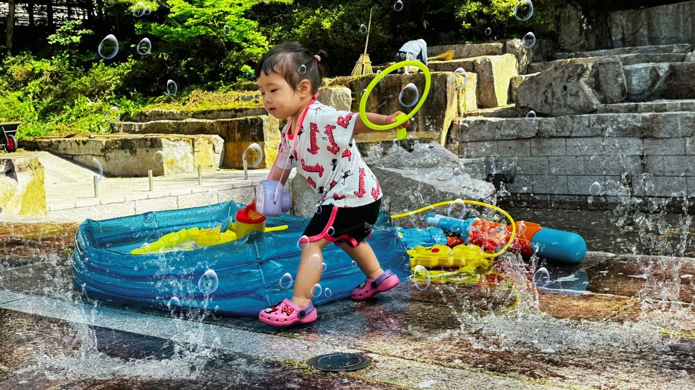 【家族旅行】笑顔いっぱい！水遊び・花火・アイスで楽しもう♪家族の思い出プラン