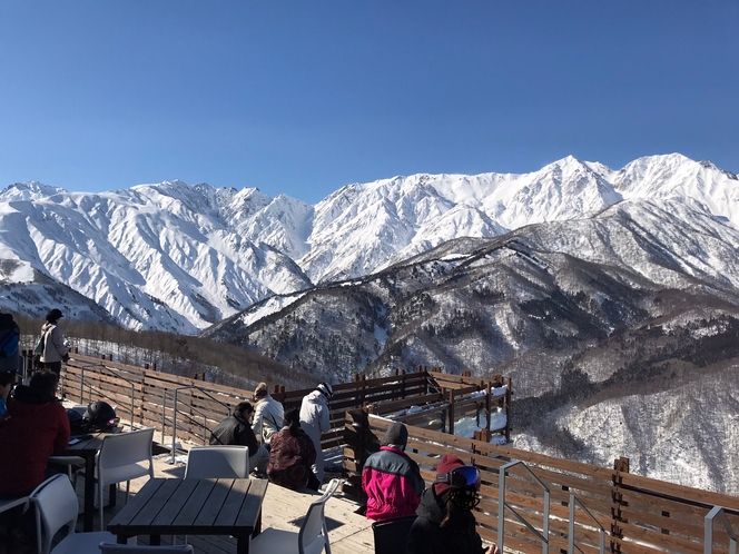 岩岳スノーフィールド山頂展望デッキ