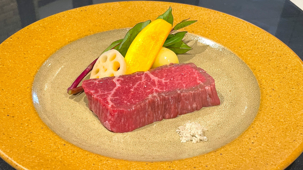 【夕食付】ちょっと特別な日に♪厳選！国産牛ステーキ付きのイタリアンハーフコースディナー付きプラン