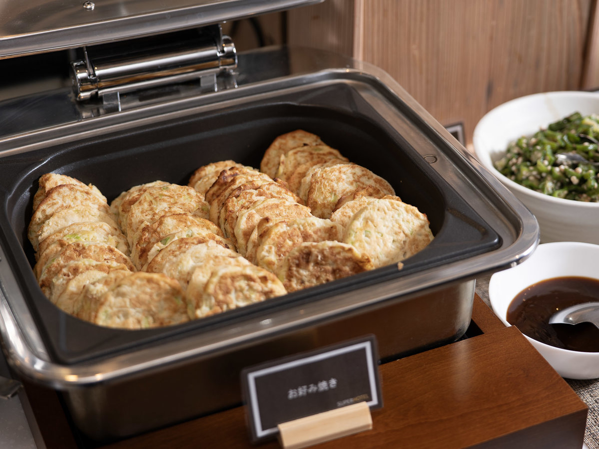 大阪名物「お好み焼き」！で一日の活力を♪