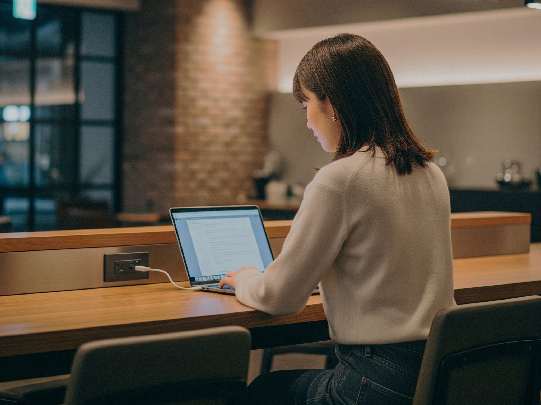 気分転換にラウンジで作業効率UP！