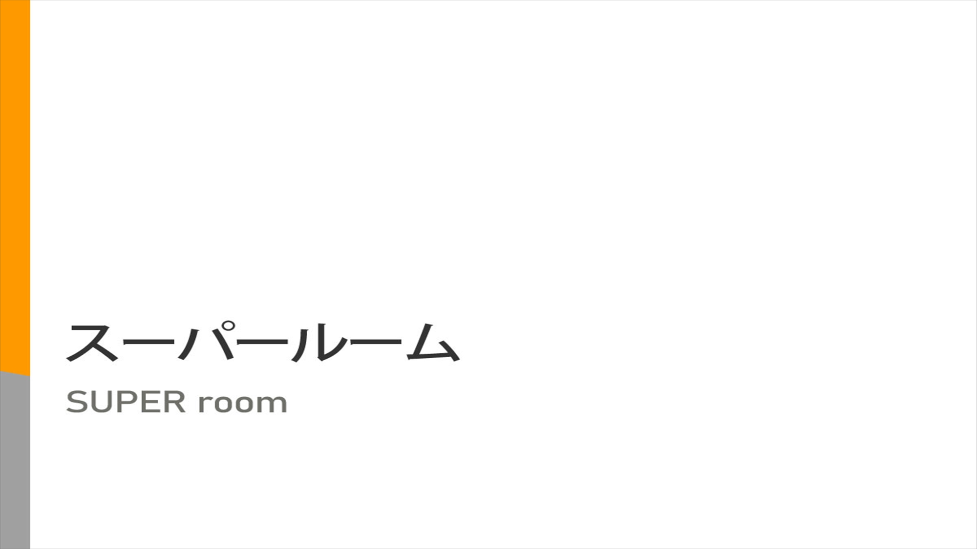 当館のスーパールームでございます。