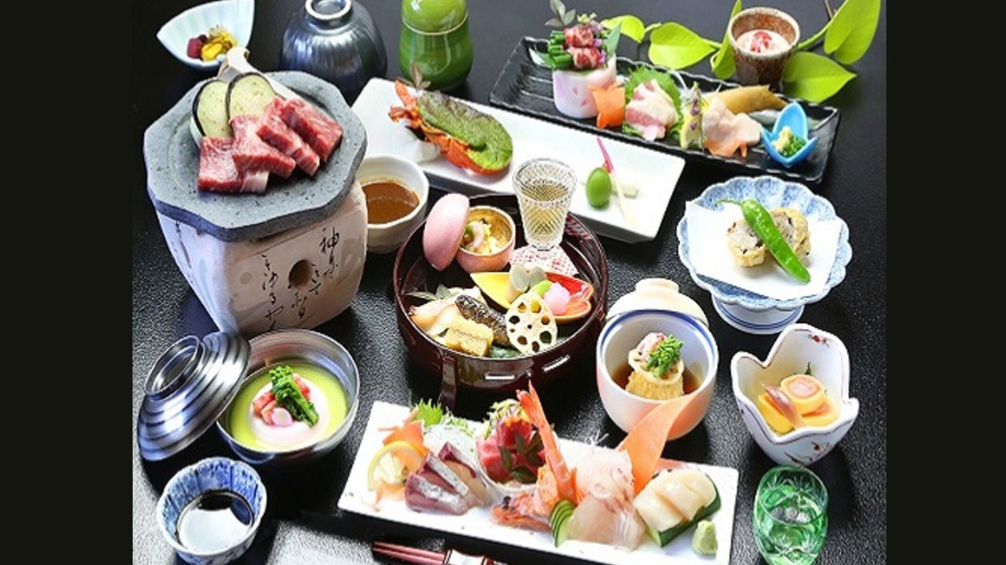 【10％OFF】【楽天スーパーSALE】☆オススメ☆夕食は馬刺し、黒毛和牛、イセエビ♪五岳会席プラン