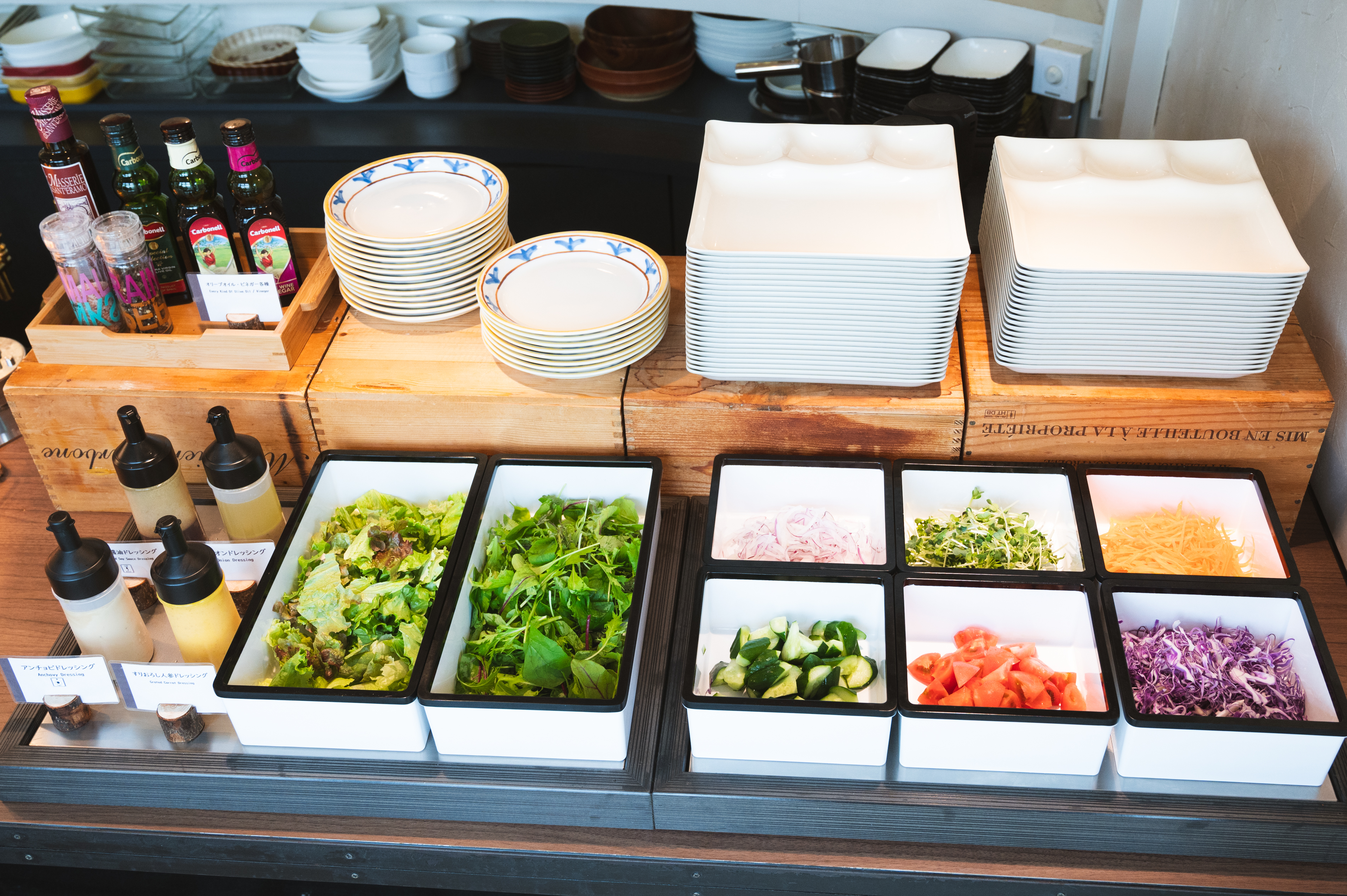 地元野菜のサラダバー