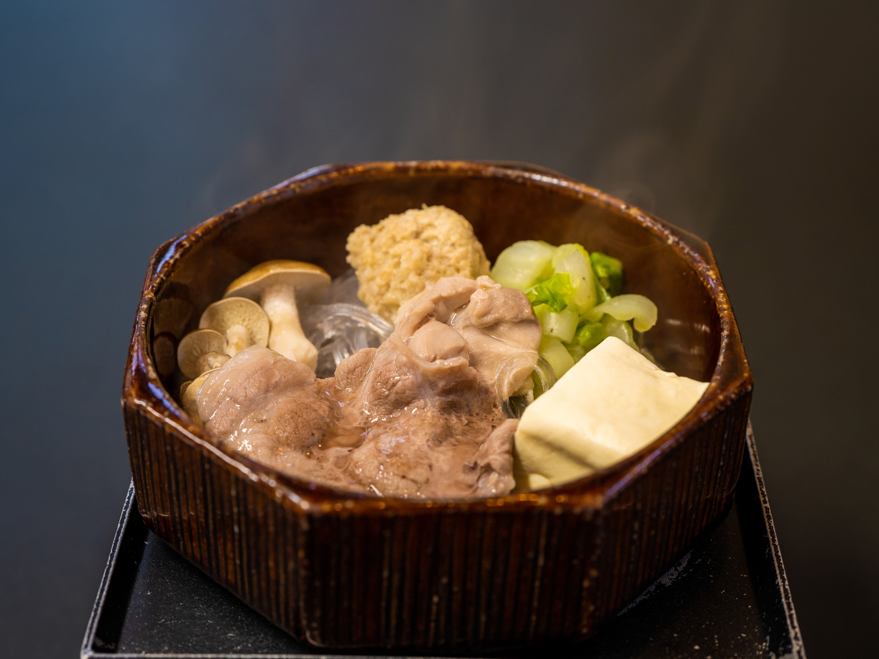 【「栄太郎のご飯は食べ切れない」というリピーターさん必見】飛騨牛蒸し鍋プラン