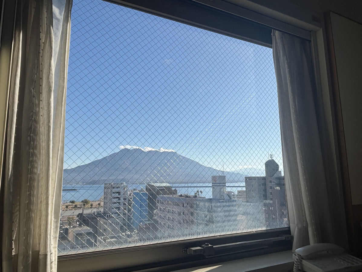 セミダブル【桜島側】からの景観