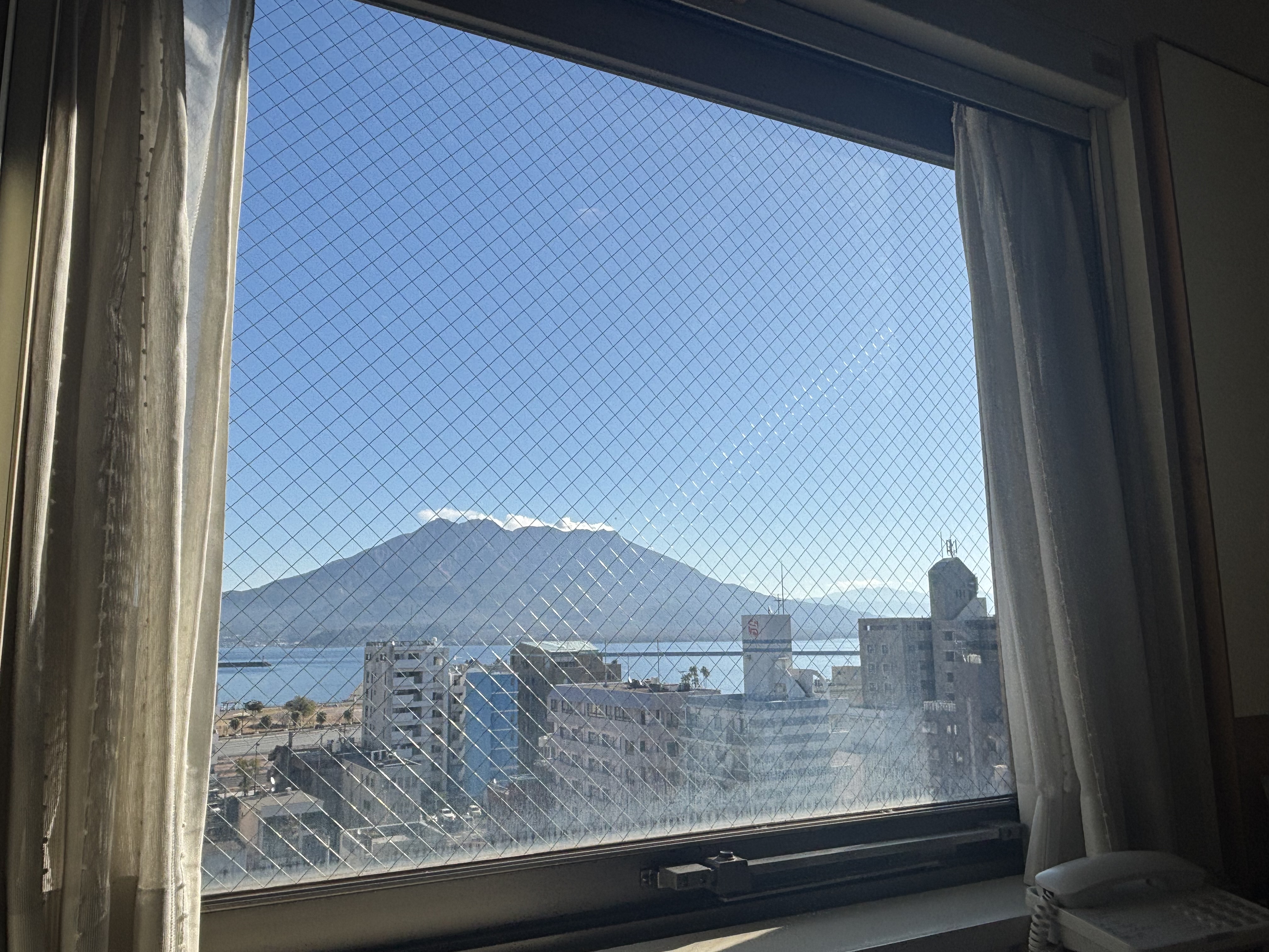 セミダブル【桜島側】からの景観