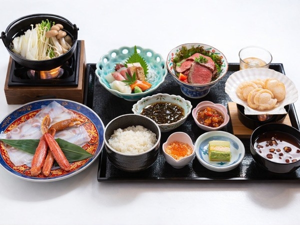 【2食付◆宗谷御膳】ご夕食は3つの海に面した稚内の“海の幸”！名物の『たこしゃぶ』♪