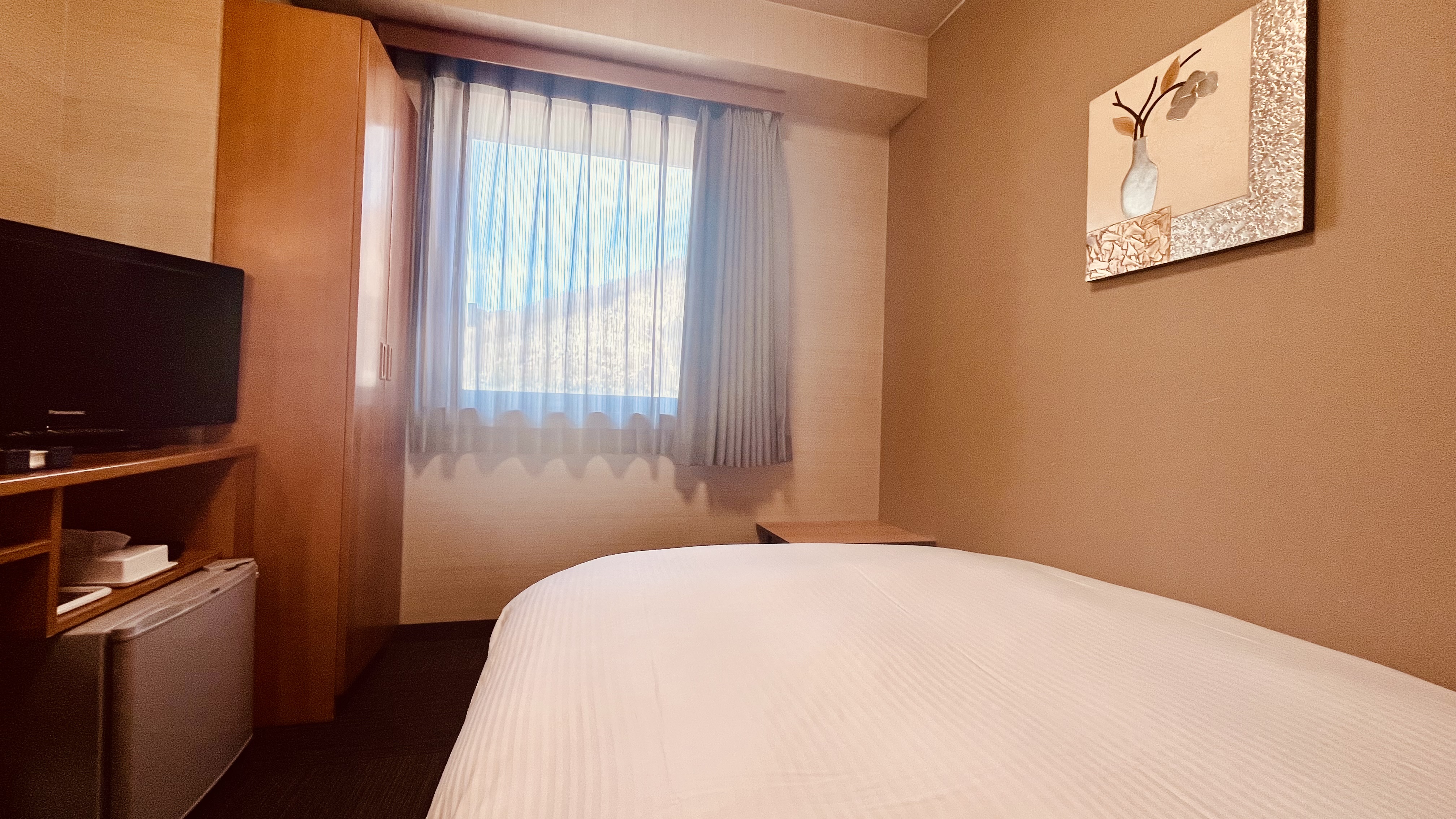 ベッドサイドからの眺め