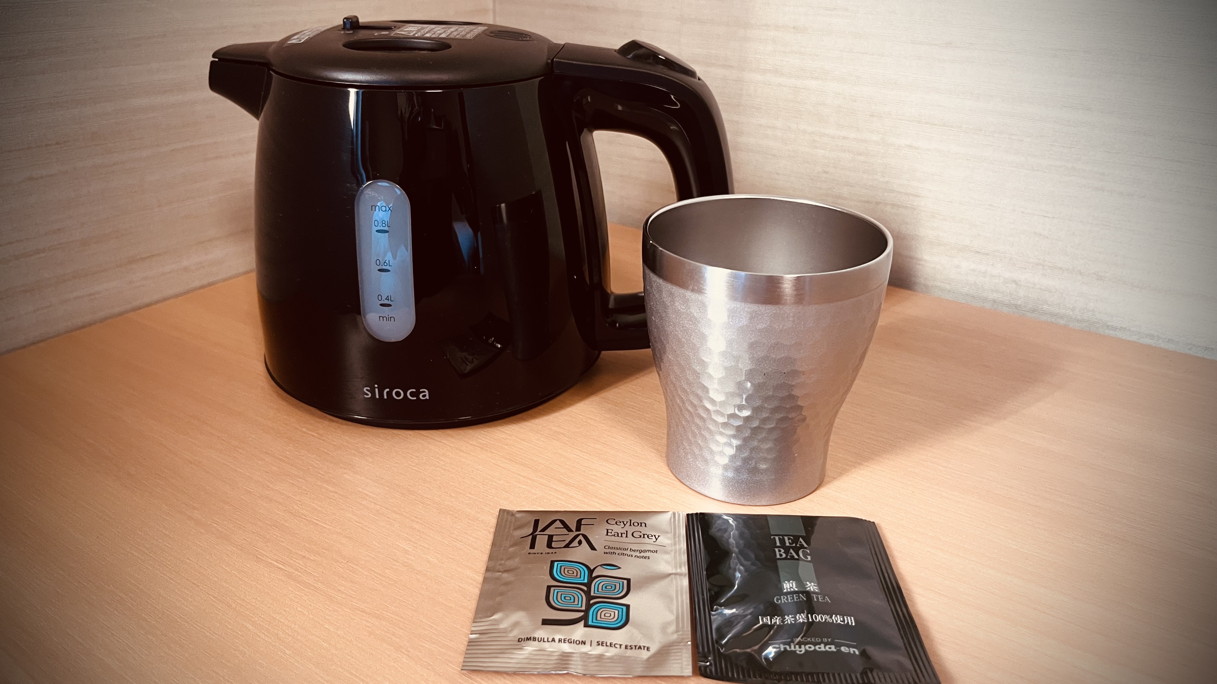 ＊ポット＊タンブラー＊紅茶＊緑茶　全室完備