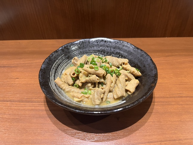 中野限定メニュー　もつ煮込み