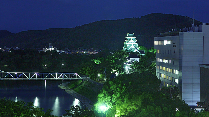 岡山城がホテルから一望できます！