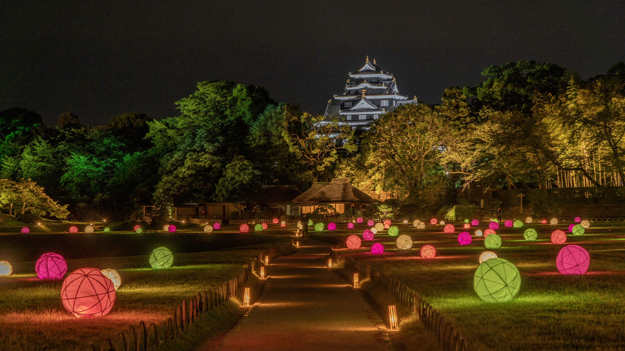 岡山後楽園 夏の幻想庭園