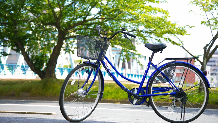 レンタルサイクルをでご用意。広大な千波湖も爽快にサイクリング～♪