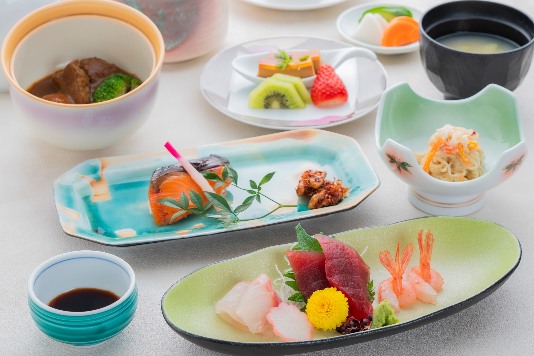 【ながおか発酵食御膳】月替わり特別御膳＆ワンドリンク付き　＜夕・朝食付＞