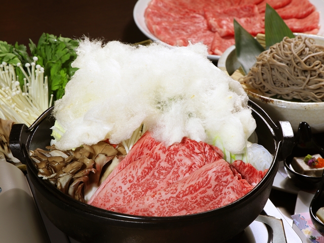 【料理を楽しむごちそうプラン】天空のすき焼き★信州の食材を贅沢に★