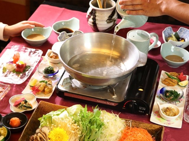 【料理を楽しむごちそうプラン】天空の炎踊る火鍋★信州の食材を贅沢に★