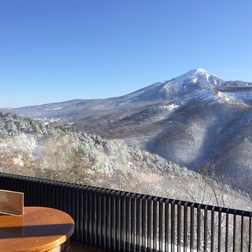 ラウンジRigiからの冬の絶景