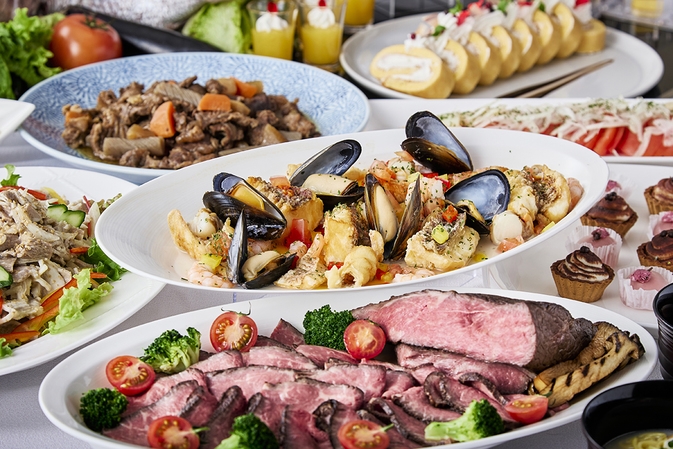 【期間限定】1泊2食　阿蘇あか牛 × 天草みやび鯛食べ放題 春の贅沢ブッフェ+朝食17：00スタート