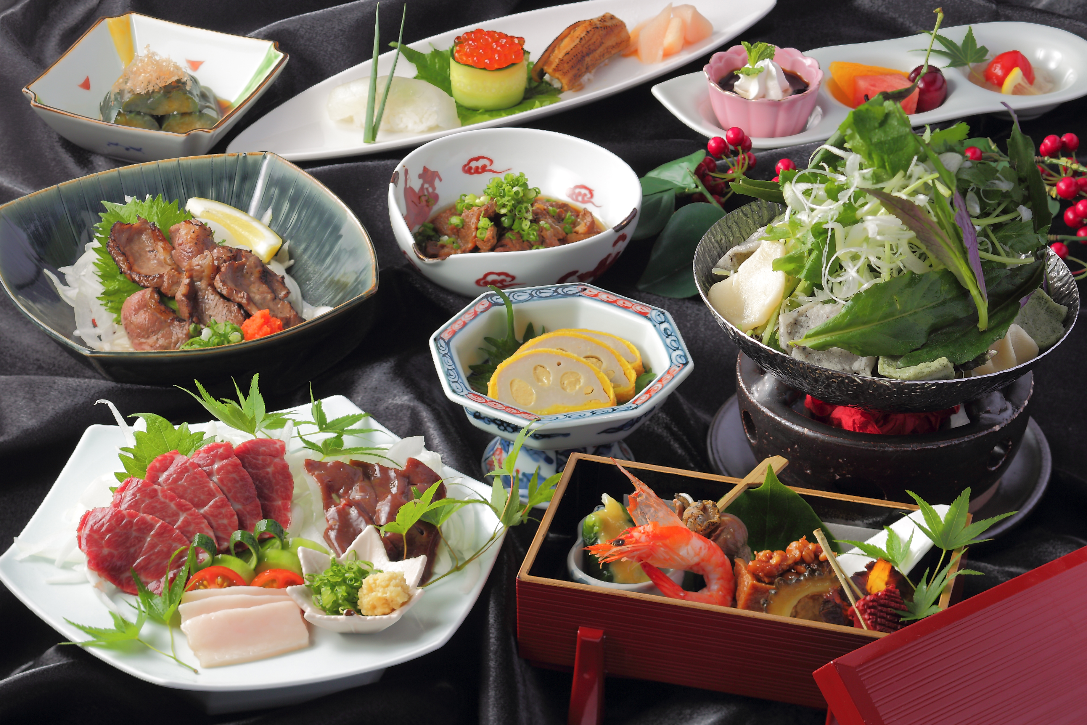 【日本料理 光琳】馬刺しや辛子蓮根など熊本名物・特産素材を愉しむ「郷土料理懐石」(ご予約制)