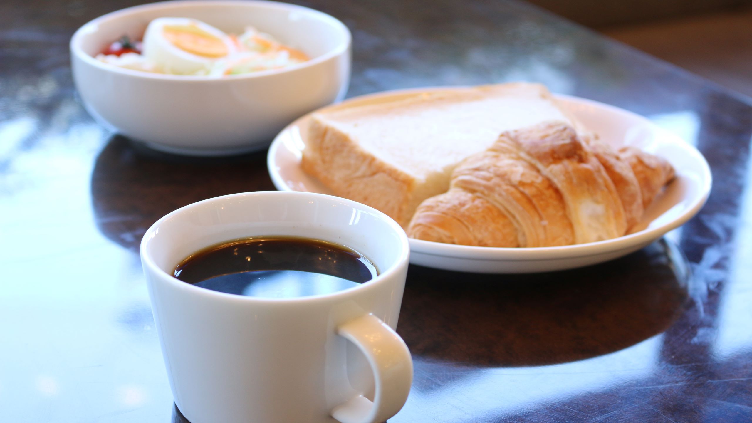 朝食ビュッフェ盛り付け例(軽食)