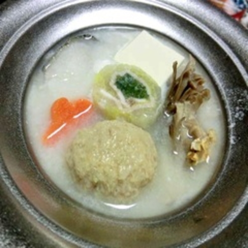■白菜湯葉まき豆乳スープ一例