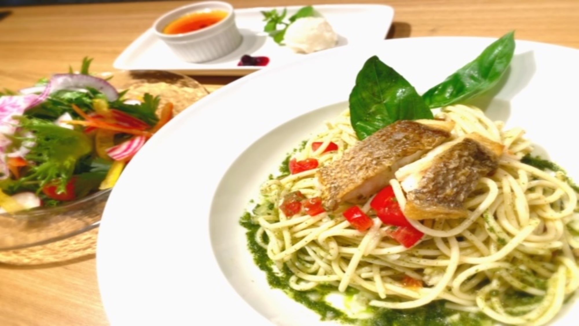 【夕食・朝食付き】夕食は『チャーリーズベジタブル』愛媛産食材を使用したパスタセット付き宿泊プラン♪