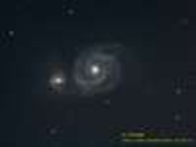 りょうけん座の渦巻銀河 M51 子持ち銀河　（オーナー撮影）